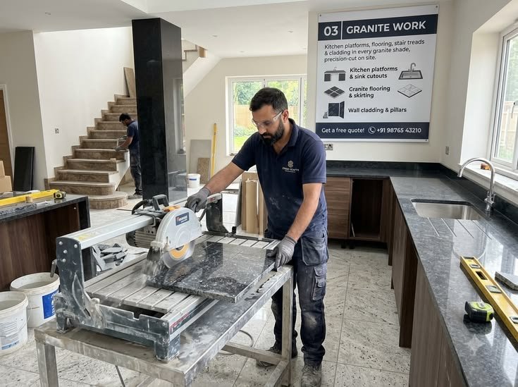 Granite work service — granite platform installation in Eluru